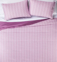 Sketchy Plaid Full Bed in Bag Purple Lavender Comforter Sheets Shams 8 pc