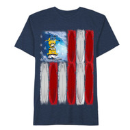Despicable Me Boys Minion Shirt Patriotic Blue US Flag T-Shirt