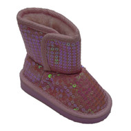 Koala Kids Toddler Pink Sequin Boots