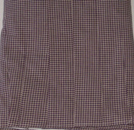 C&F Enterprises Burgundy Check Pleated Bedskirt Dust Ruffle Full Bed Skirt