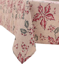 Food Network Ribbed Winter Garden Floral Tablecloth Fabric Table Cloth 60x120