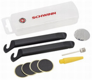 Schwinn Deluxe Bicycle Repair Kit In Easy Store Case Bike Levers & Tire Patches