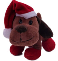 Holiday Time Brown Lab Puppy Dog Stuffed Animal Labrador Christmas Plush Pal