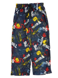 Jelli Fish Kids Boys Blue Football Themed Sleep Pants Pajama Bottoms