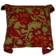 Global Home Vibrant Orange Flower Throw Pillow Floral Accent Cushion