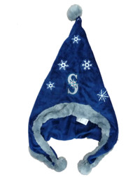 Forever Seattle Mariners Plush Fleece Christmas Hat Holiday Hat
