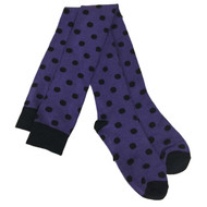 Target Womens Sexy Purple & Black Polka Dot Thigh High Socks Halloween