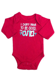 Holiday Time Infant Boys Red I'm Cute Creeper Christmas Bodysuit