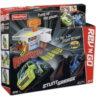 Fisher Price Rev N Go Stunt Garage Playset with 2 Cars & Launcher