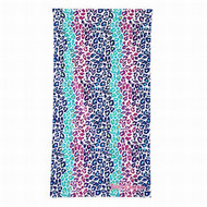 Juicy Couture Rainbow Cheetah Print Turkish Cotton Velour Beach Towel 34x64