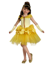 Disney Princess Toddler & Little Girls Belle Costume with Yellow Ball Gown