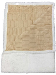 Club Grand Luxury Blond Faux Fur Sherpa Throw Blanket Oversized So Soft