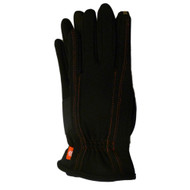 Isotoner Smart Touch Womens Black Orange Stitched Smartouch Texting Tech Gloves