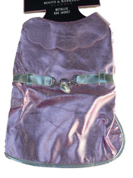 Boots & Barkley Metallic Pink Dog Jacket Glam Dog Dress
