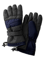 John Bartlett Mens Black Blue Thinsulate Winter Snow Ski Gloves Snowboarding