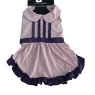 Boots & Barkley Pink & Purple Ruffled Dog Dress