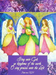 Trimmerry Sing Unto God Christian Christmas Cards Angels Singing