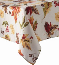 The Big One Fabric Tablecloth Leaves Acorns & Berries Table Cloth 60x102 Ob