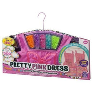 Pretty Pink Dress Jewelry Designer & Organizer Bead Craft Set 500 Beads