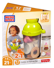 Mega Bloks First Builders Cookie Jar Baking Set Building Kit - 21 Piece