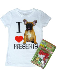 Jem Girls Design Your Own Holiday Dog T-Shirt Kit I Love Presents Tee Shirt
