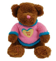 Text Me Teddy Bear Stuffed Animal Pal Texting Sweater