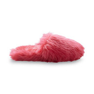 Joe Boxer Womens Plush Pink Faux Fur Slippers Scuffs
