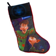 Santas Best Arthur Christmas Stocking Holiday Decor Elf Stars Red & Blue Xmas