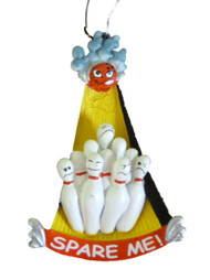 Trimmerry Spare Me Christmas Tree Ornament Funny Bowling Decor