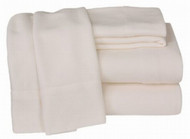 Home Classics Fleece Sheet Set Creamy Ivory Twin Bed Size Sheets Bedding