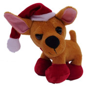 Holiday Time Chihuahua Puppy Dog Stuffed Animal Christmas Plush Pal