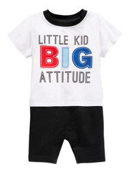 First Impressions Infant Boy Little Kid Big Attitude Romper Sunsuit Creeper