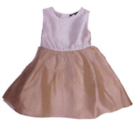 George Girls Ivory Gold Glitter Christmas Holiday Party Dress Tulle Skirt