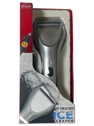 Apollo Electric 12 Volt Heated Ice Scraper for Car Auto Truck Boat
