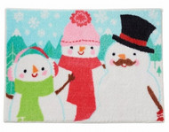 St Nicholas Square Snowman Pals Bath Rug 20x30 Skid Resistant Bath Mat