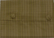 NorthCrest Home Golden Brown Hobbs Plaid Window Valance Tan Curtain Topper