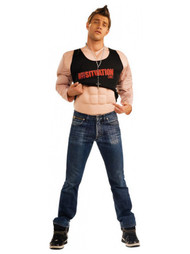 Rubies Mens Jersey Shore The Situation Muscle Costume & Beaded Chain