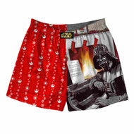 Star Wars Mens Darth Vader Christmas Fireplace Holiday Boxer Shorts
