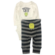 Carters Infant Boys Monstrously Cute Halloween Bodysuit Creeper Pants Set