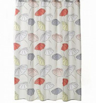 Home Classics Umbrellas Fabric Shower Curtain Gray Yellow Red Bath
