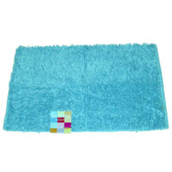 Hi Lites Blue Plush Pile Shag Accent Throw Rug 20x32 Soft Everyday or Bath