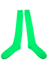 My Halloween Womens Long Neon Green Over the Knee Socks