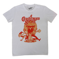 A Christmas Story Mens White Key Art Graphic T-Shirt