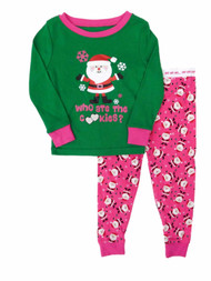 Infant & Toddler Girls Who Ate The Cookies? Santa Claus Sleep Set Pajama