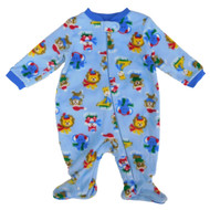 Holiday Time Infant Boys Ice Skating Animals Fleece Footed Pajama Sleeper