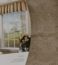 Home Tailored Chenille Window Valance Rich Gold Curtain Topper