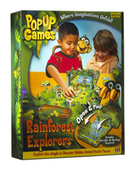Rain Forest Safari Pop Up Game Portable Open & Play