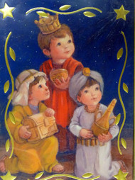 Trimmerry Child Wisemen Going to See Jesus Christian Christmas Cards