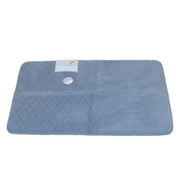 Tranquility Luxurious Memory Foam Blue Bath Mat Skid Resistant Throw Rug 20x32