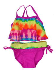Mini Tangerine Infant & Toddler Girls 2 PC Tie-Dye Top & Bikini Swim Suit